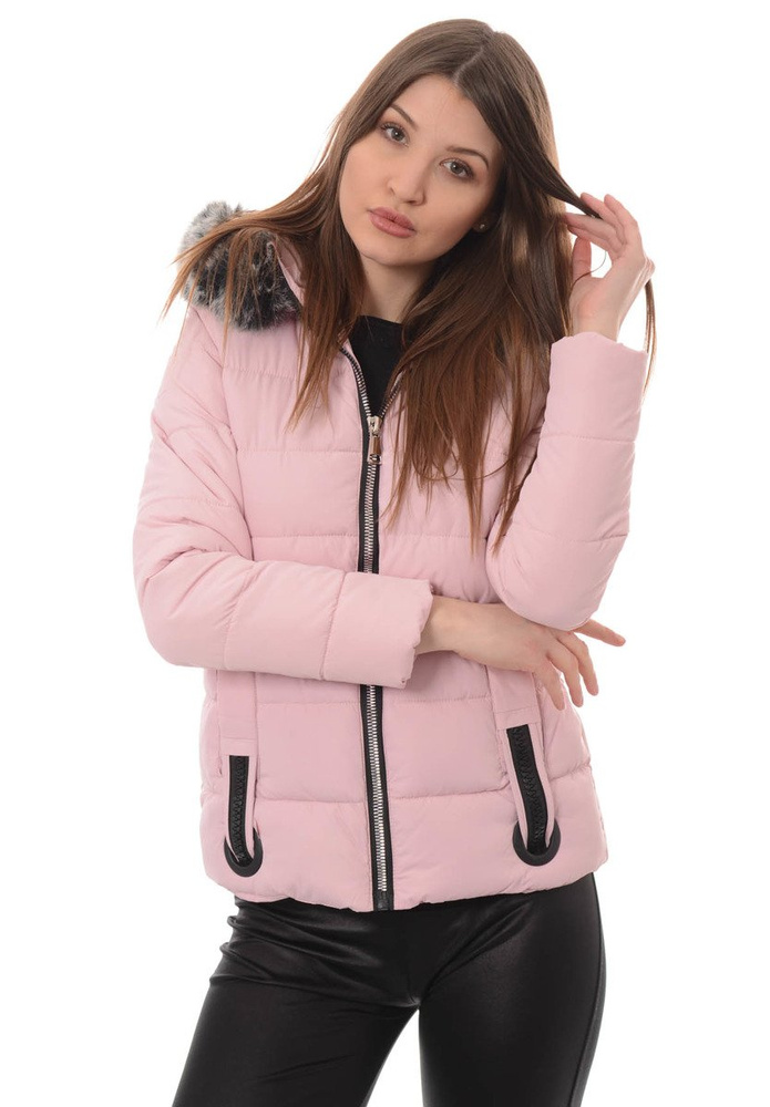 Damska Zimowa Kurtka Ortalionowa Różowa