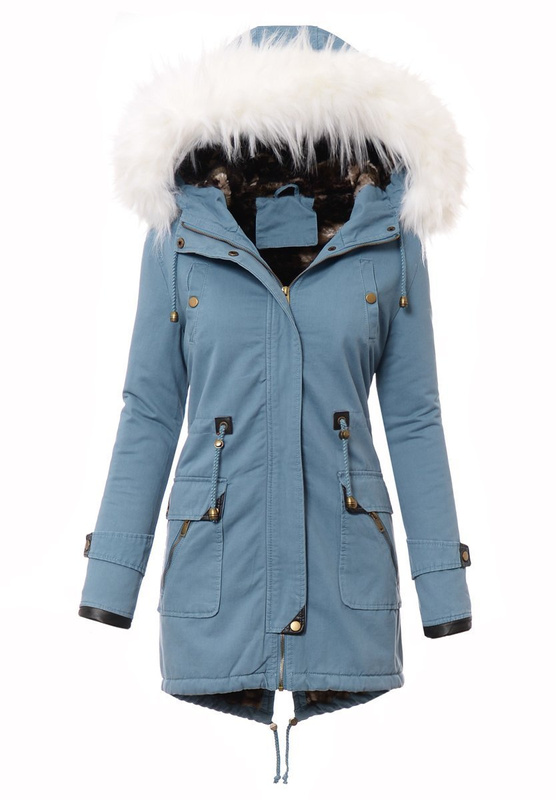 Parka Zimowa Niebieska