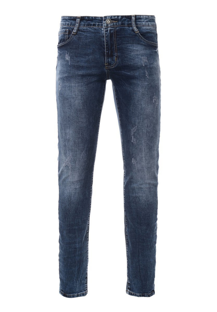 Męskie Spodnie Jeansowe Granatowe