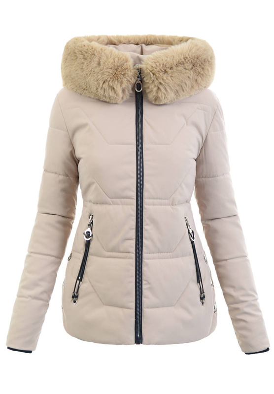 Damska Kurtka Ortalionowa Izolda Beżowa
