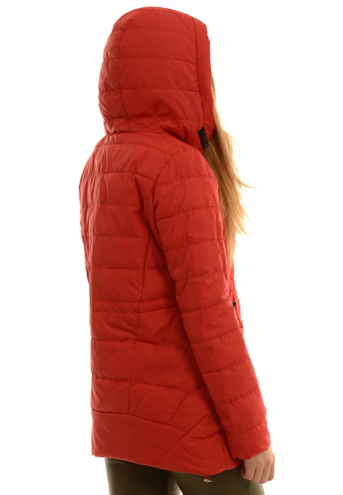 Damska Jesienna Wiosenna Kurtka Lilien Czerwona