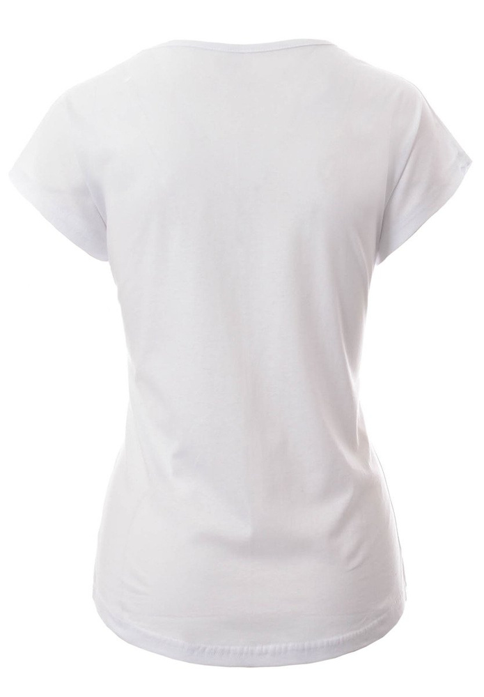 Damska Koszulka T-Shirt Krótki Rękaw Nadruk "Mogę Być Twoja" Biała