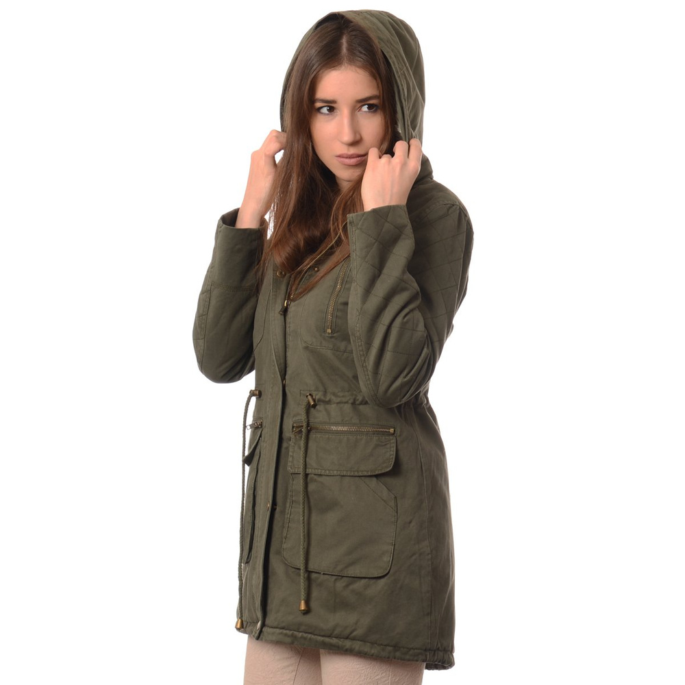 Damska Kurtka Parka Zimowa Trini Zielona