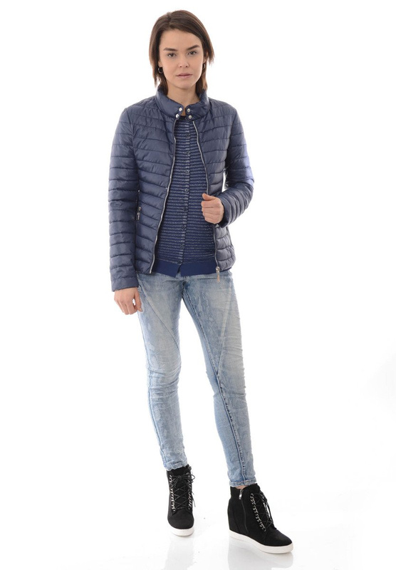 Damska Wiosenna Kurtka Doris Granatowa