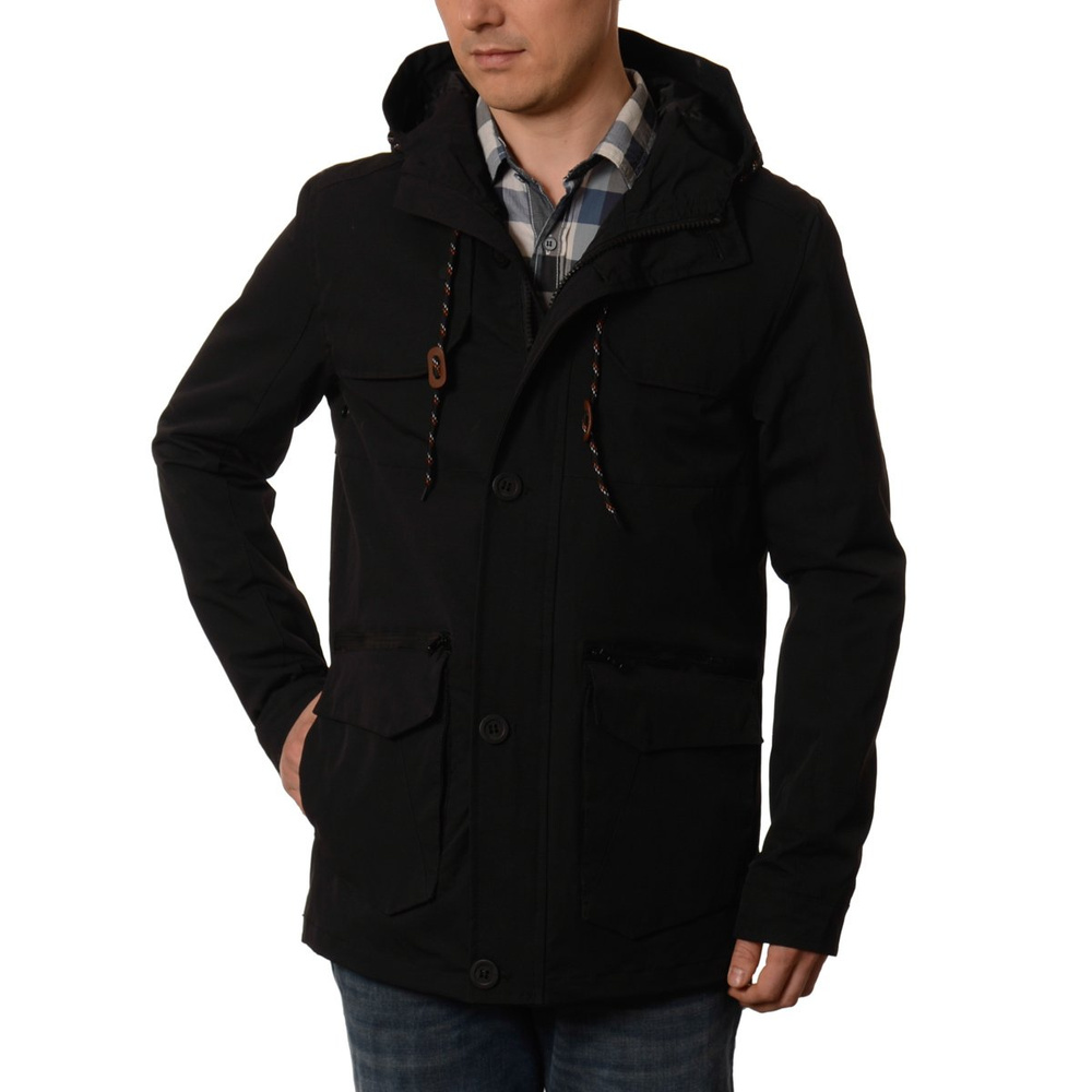 Męska Elegancka Kurtka Wiosenna - Jesienna Pablo Czarna
