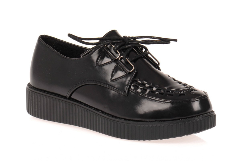 Buty Bloger Botki Creepersy Platformy Black