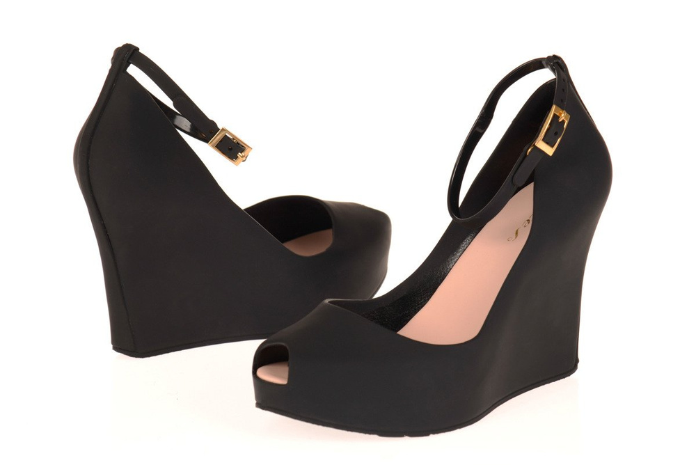 Gumowe Koturny Meliski Mat Czarne