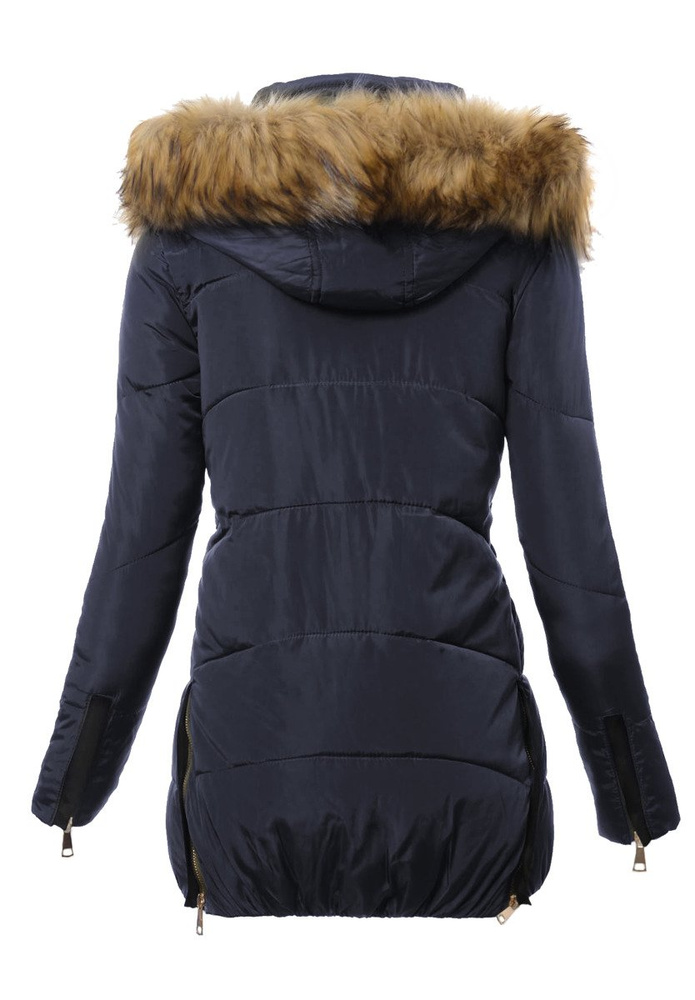Damska Zimowa Kurtka Ortalionowa Renata Granatowa