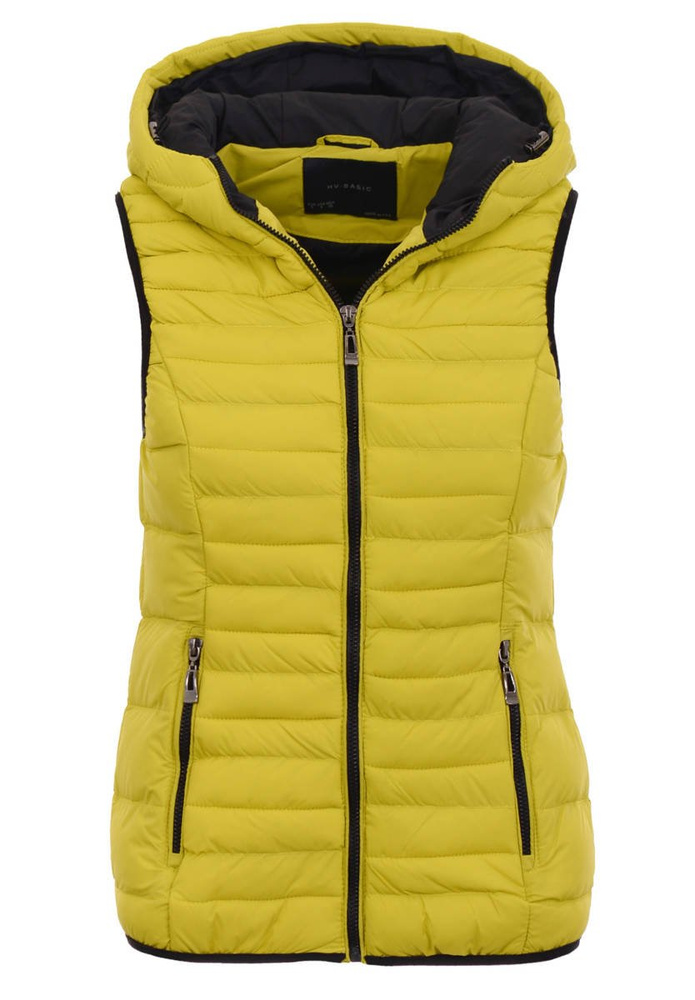 Damska Kamizelka Bezrękawnik Basia Żółta