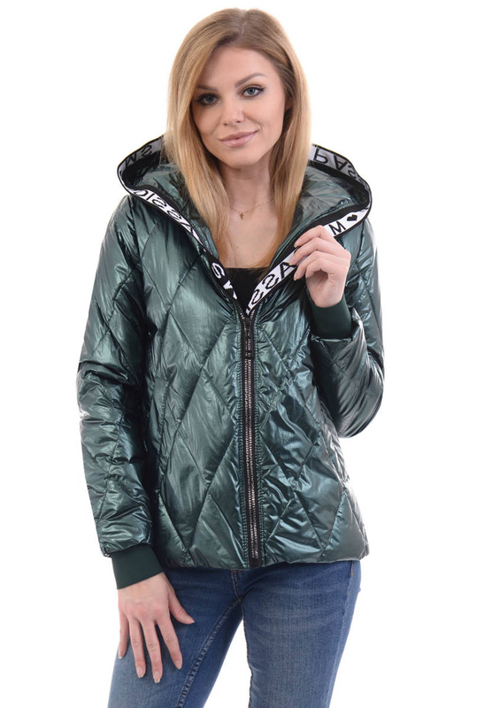 Damska Wiosenna Kurtka Syntia Zielona