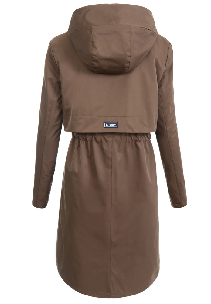 Damska Kurtka Parka Wiosenna Matylda Brązowa
