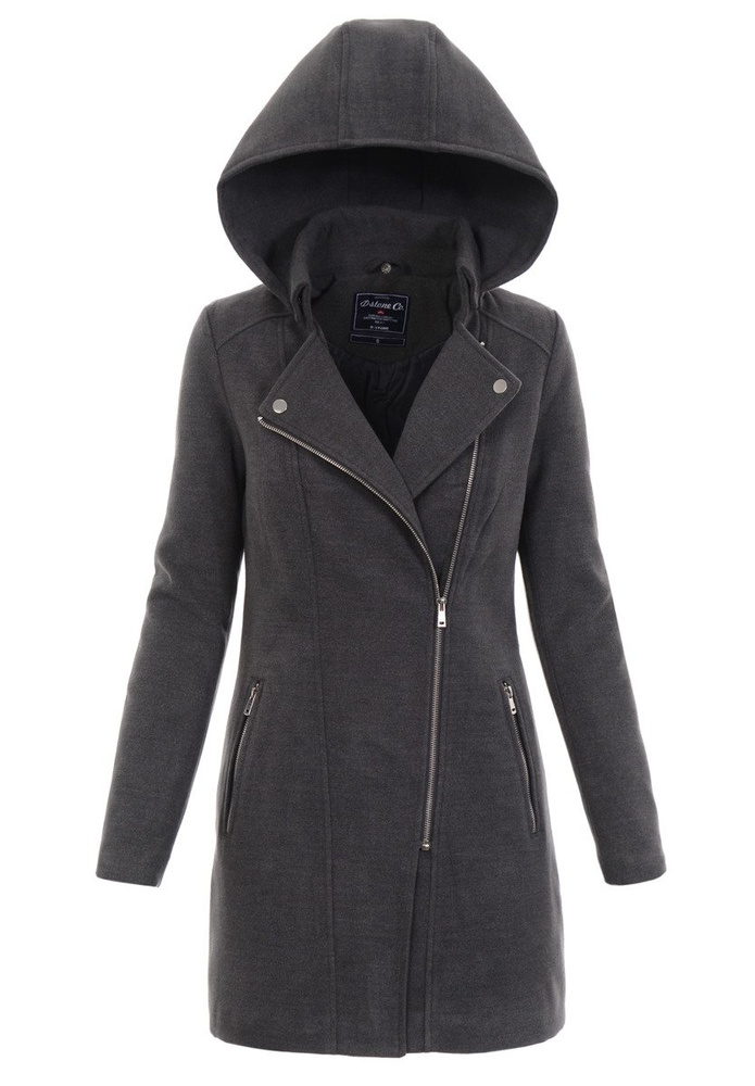 Płaszcz Wiosenno- Jesienny Gaja Szary