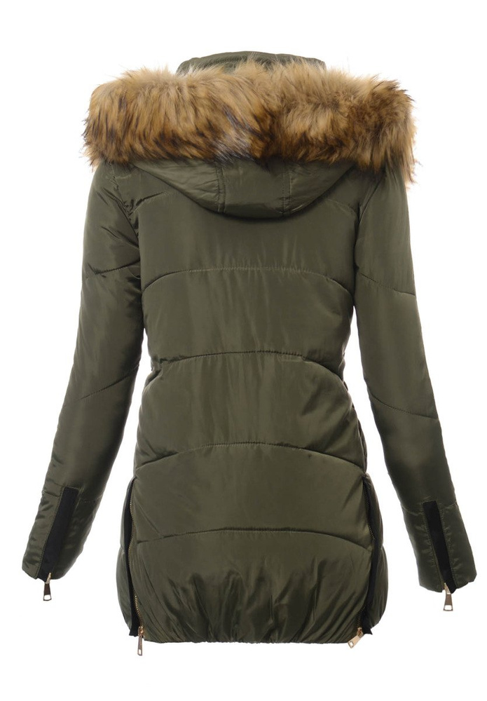 Damska Zimowa Kurtka Ortalionowa Renata Zielona