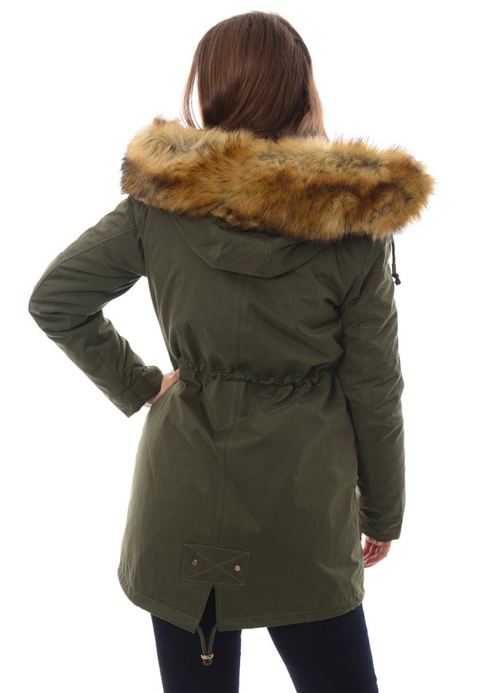 Damska Kurtka Parka Zimowa 2w1 Maryla Zielona