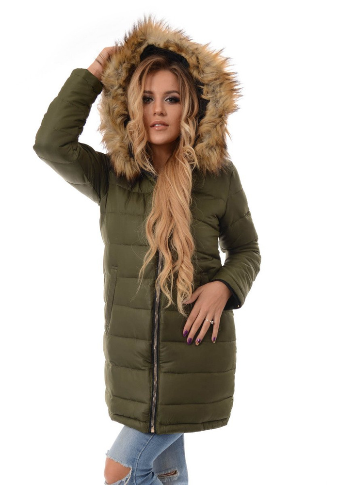 Damska Dwustronna Zimowa Kurtka Ortalionowa Czarna