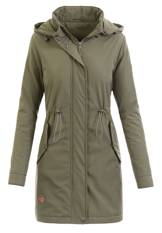 Damska Kurtka Parka Wiosenna Izyda Zielona
