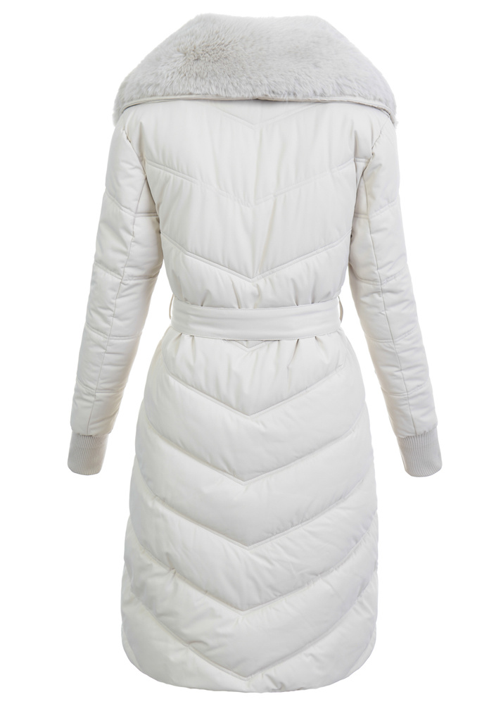 Damska Kurtka Zimowa Bronisława Ecru