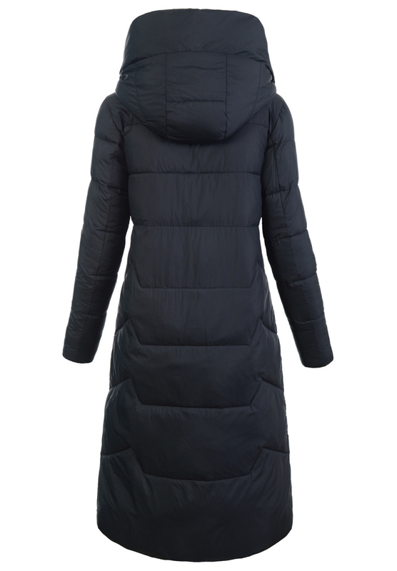 Damska Kurtka Ortalionowa Długa Luiza Czarna