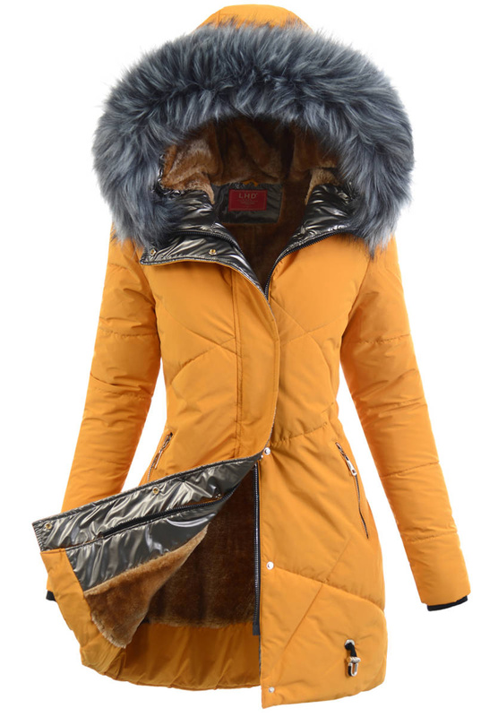 Damska Kurtka Ortalionowa Mira Camel