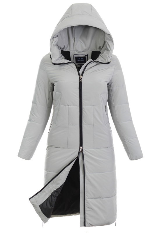 Damska Kurtka Pikowana Długa Florencja Miętowa