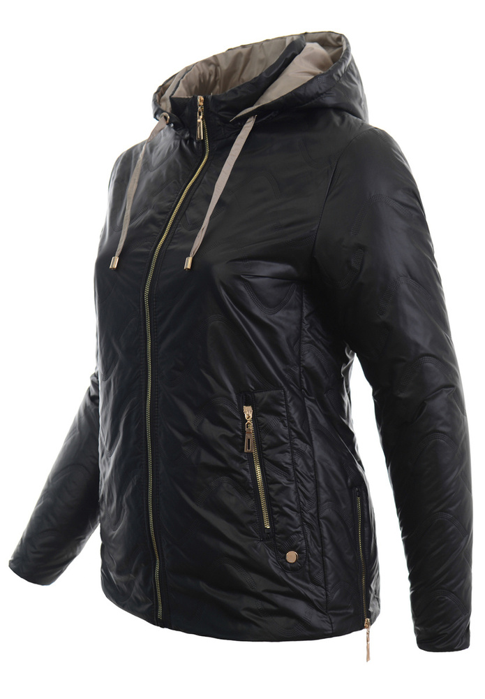 Damska Kurtka Przejściowa Wiosenna Pelagia Czarna