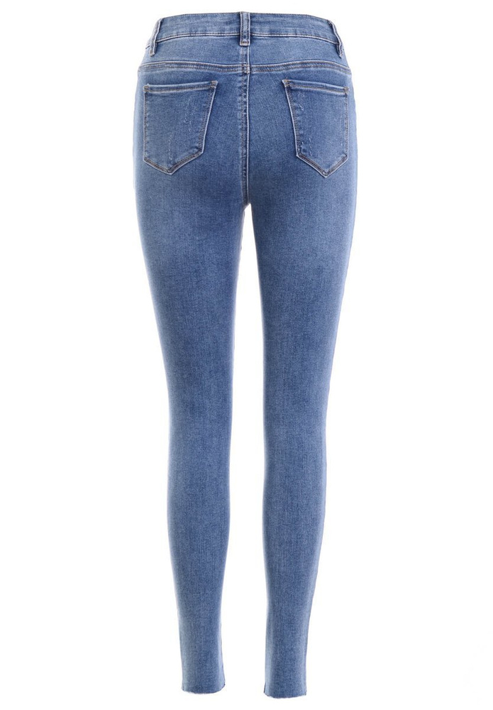 Damskie Spodnie Jeansowe Granatowe