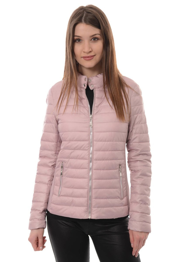 Damska Wiosenna Kurtka Różowa
