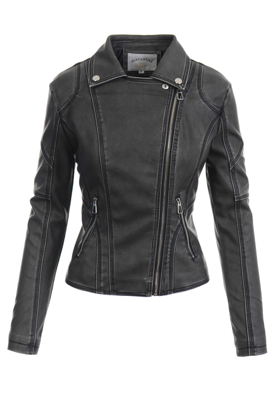 Damska Kurtka Ramoneska Eliza Popielata