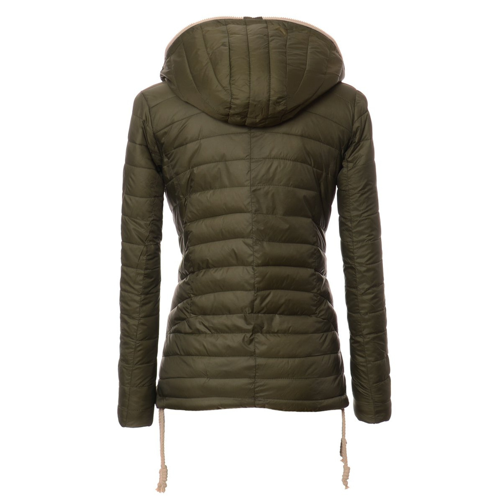 Kurtka Wiosenna - Jesienna Damska Ortalionowa Monica Zielona