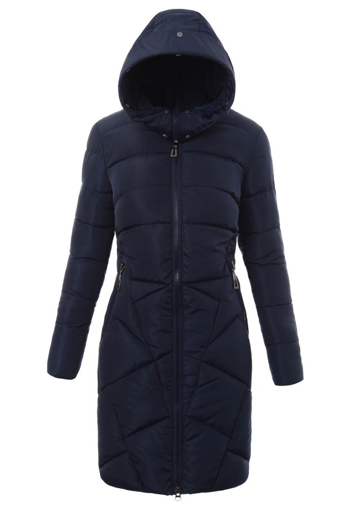 Damska Zimowa Kurtka Ortalionowa Florencja Granatowa
