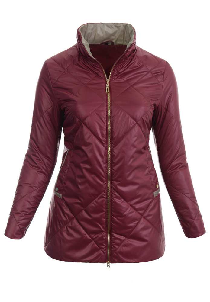 Damska Kurtka Przejściowa Wiosenna Oktawia Bordowa