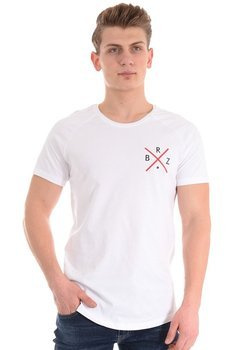 Męska Koszulka T-Shirt Nadruk Biała