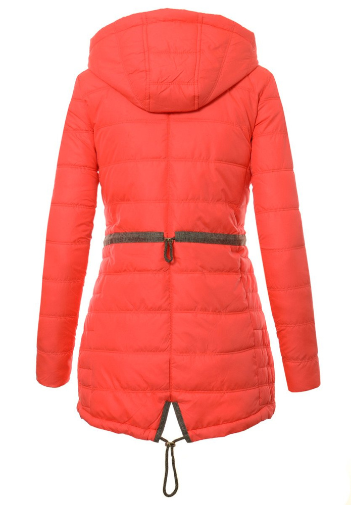 Damska Jesienna Wiosenna Kurtka Tamara Różowa Neonowa