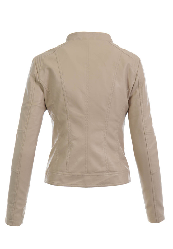 Damska Kurtka Ramoneska Asteria Beżowa