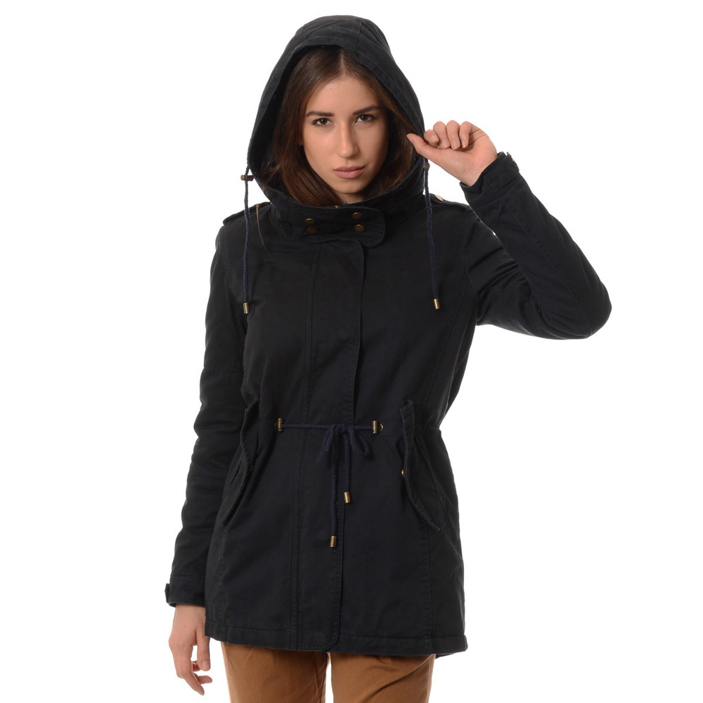 Damska Zimowa Parka Granatowa