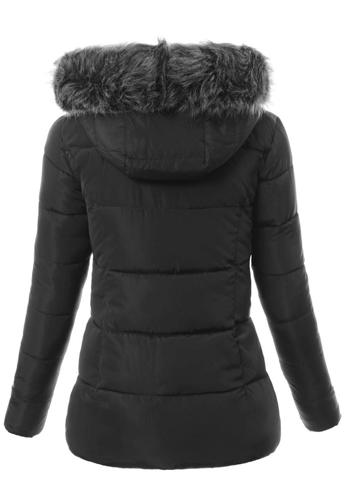 Damska Zimowa Kurtka Ortalionowa Czarna
