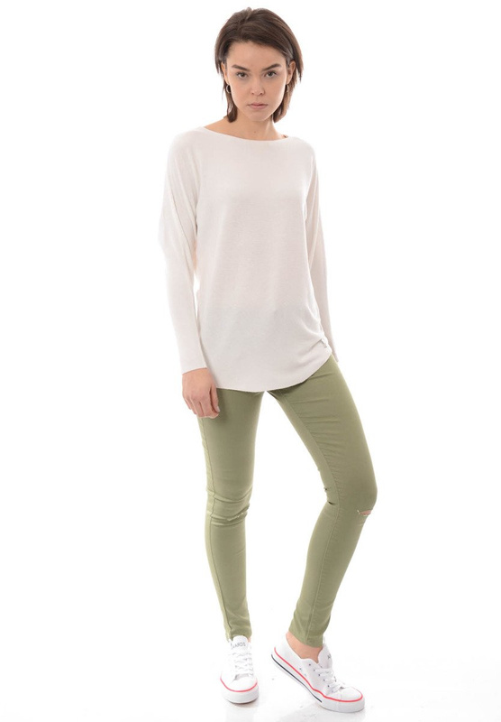 Damska Bluzka Oversize Biała