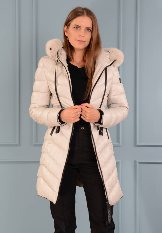 Damska Kurtka Ortalionowa Helena Ecru