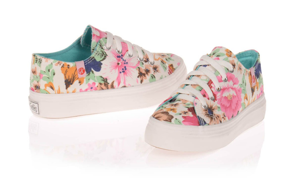 Trampki Tenisówki Creepersy Kylie Kwieciste