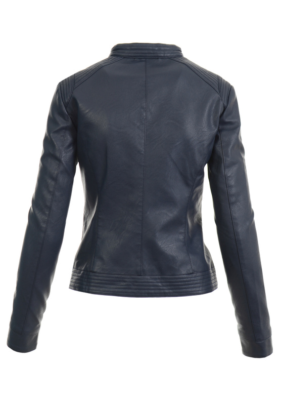 Damska Kurtka Ramoneska Nataly Granatowa