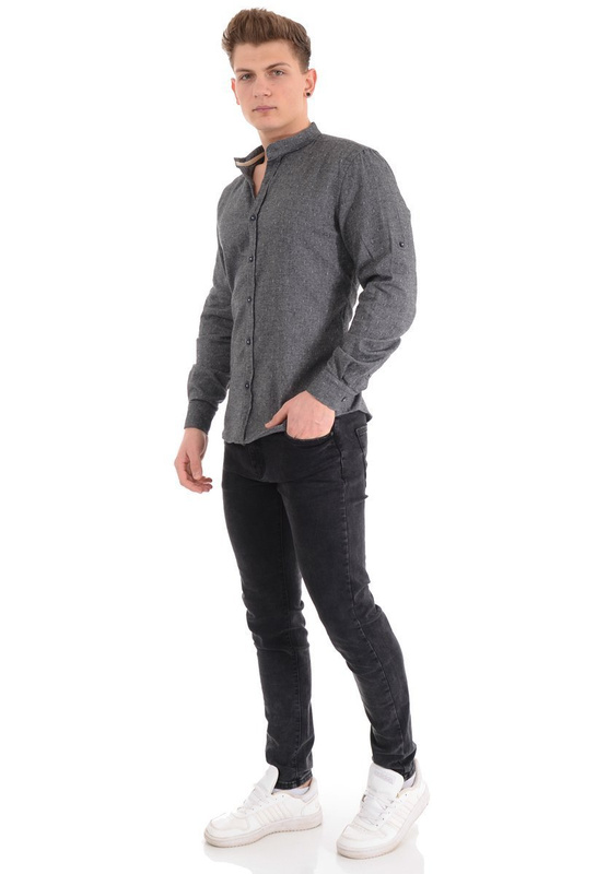 Męska Koszula Szara