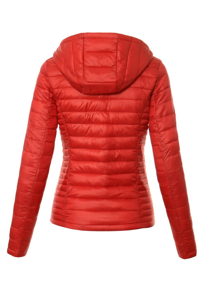 Damska Jesienna Wiosenna Kurtka Ortalionowa Czerwona