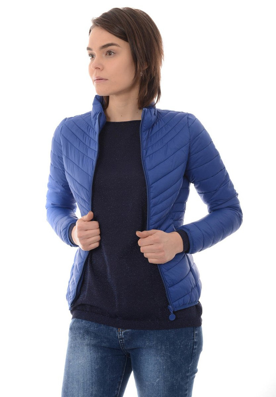 Damska Wiosenna Kurtka Niebieska