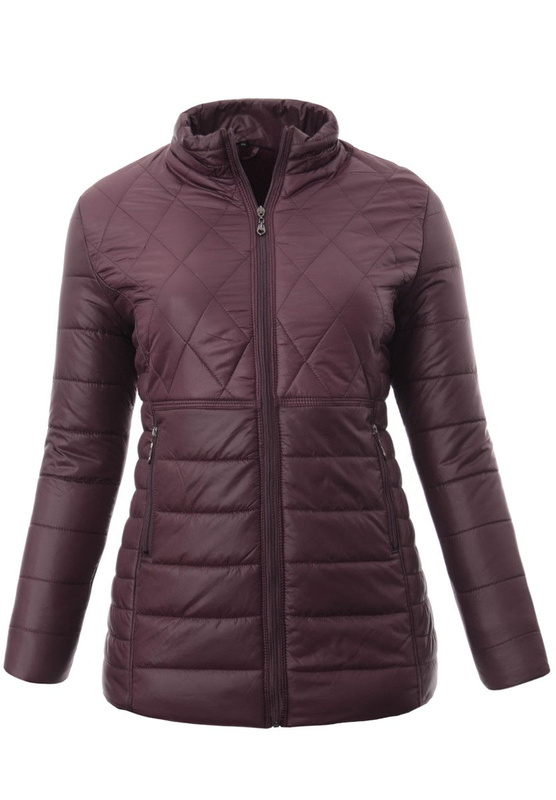 Damska Zimowa Ortalionowa Kurtka Fioletowa
