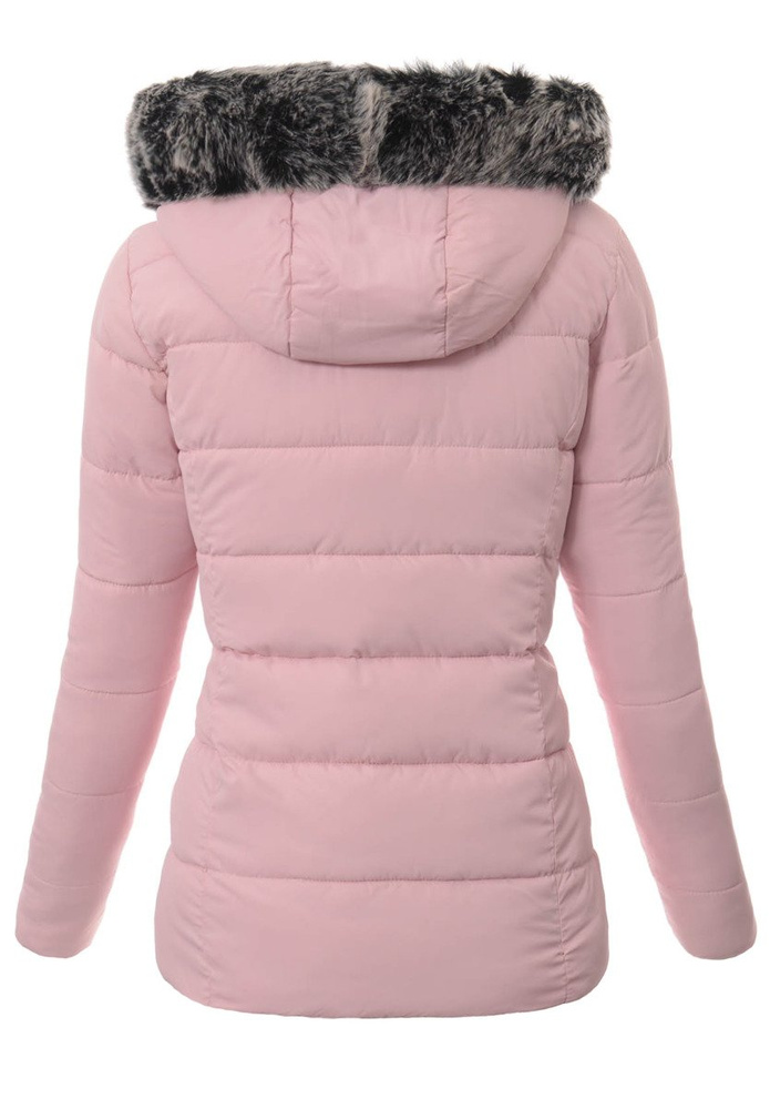 Damska Zimowa Kurtka Ortalionowa Różowa