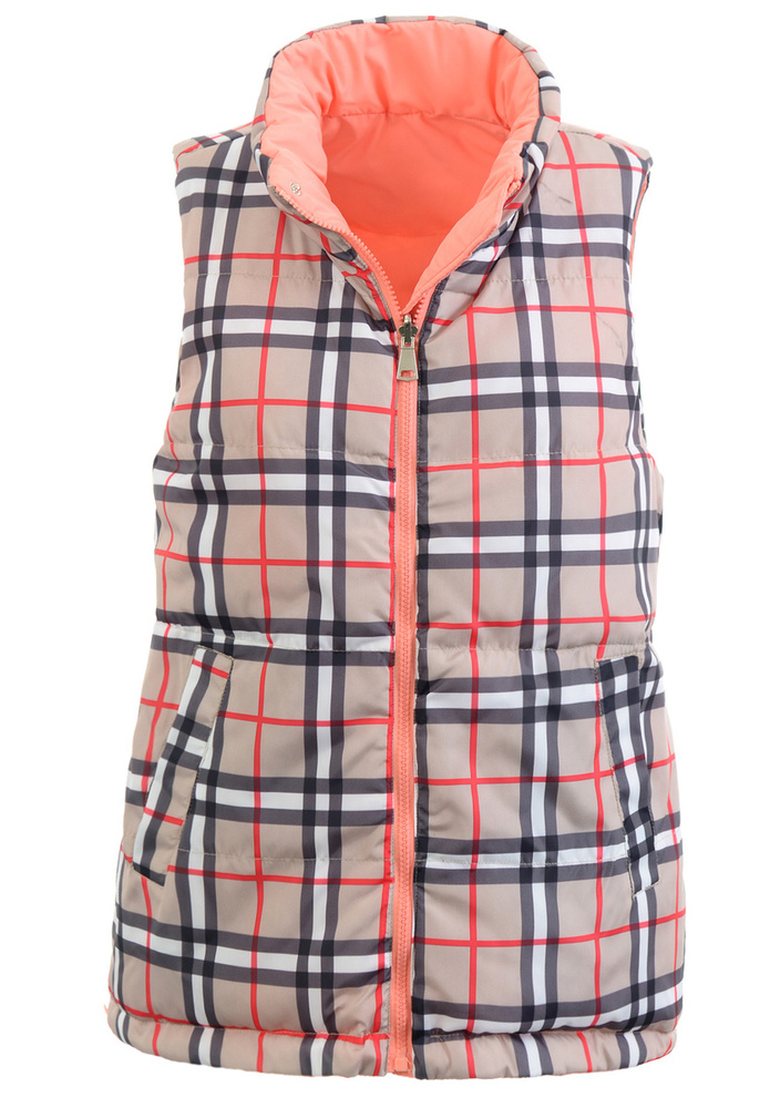 Damska Kamizelka Bezrękawnik Bianka Brzoskwiniowy