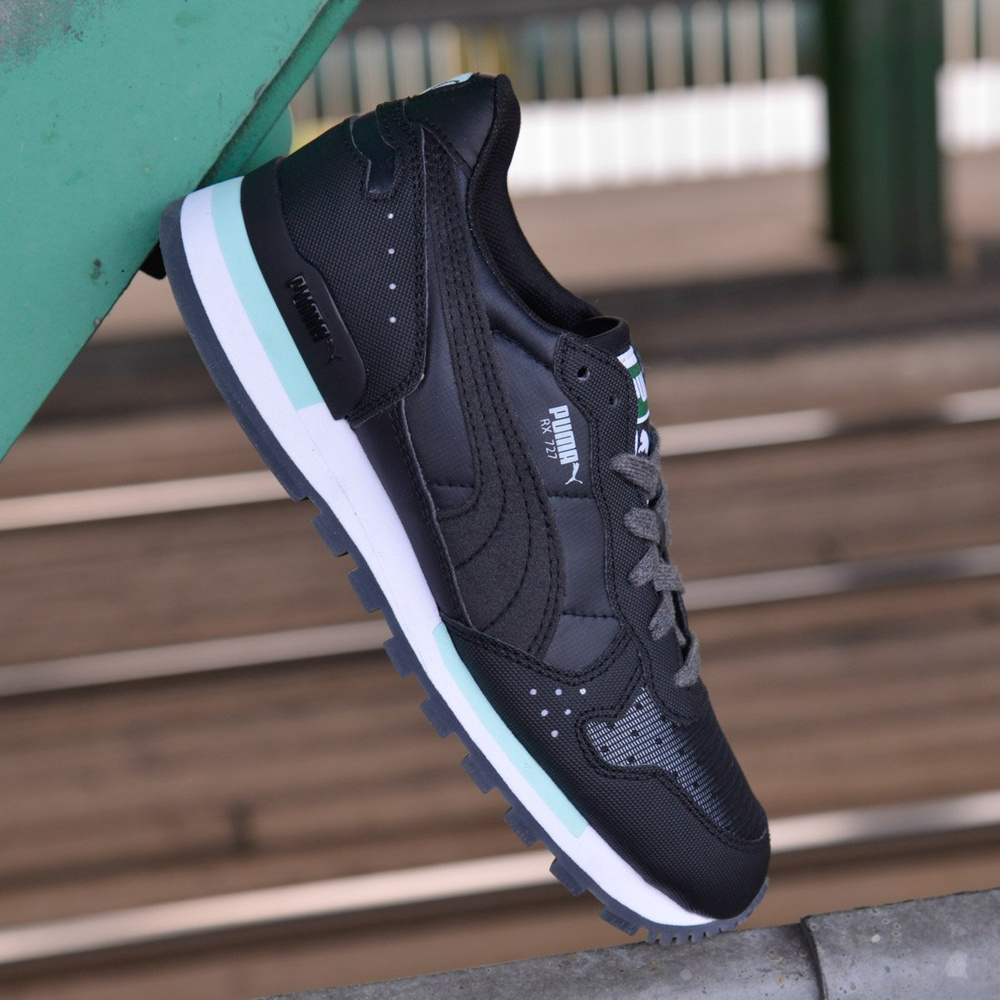 Damskie Sportowe Buty Puma RX 727 BasicSP Ripstop Wn's Czarne