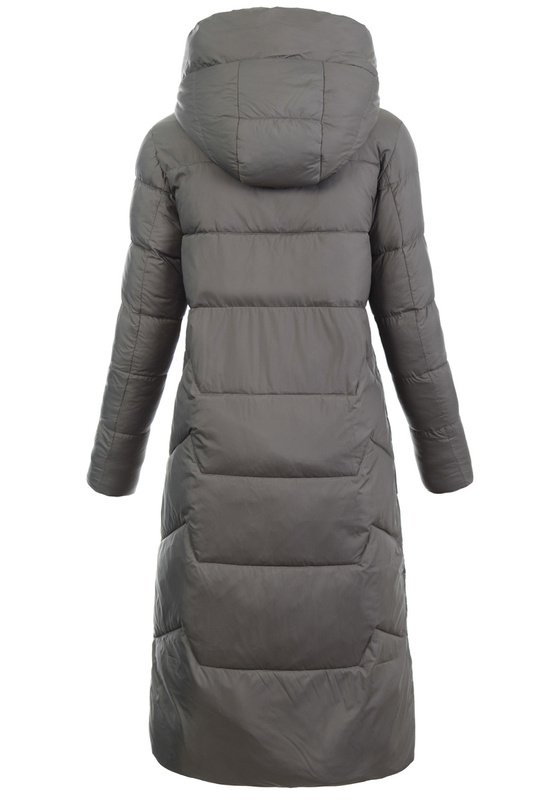 Kurtka Długa Damska Ortalionowa Luiza Brązowa