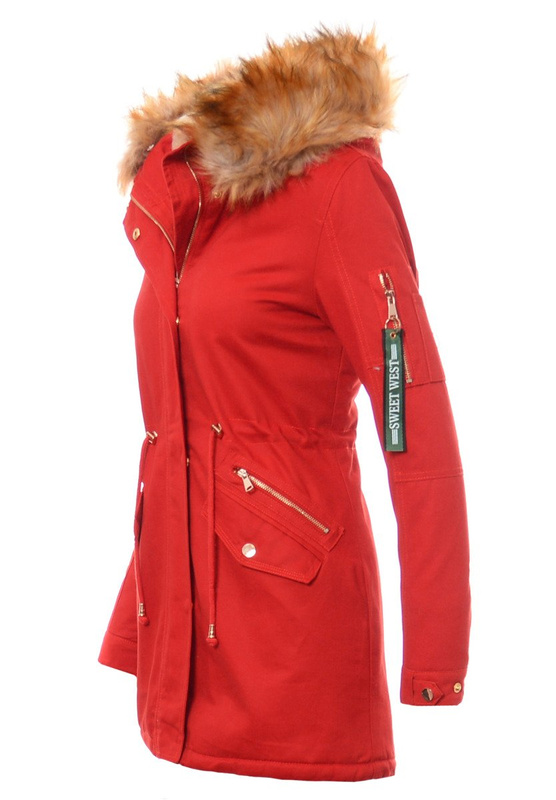 Damska Kurtka Malinowa