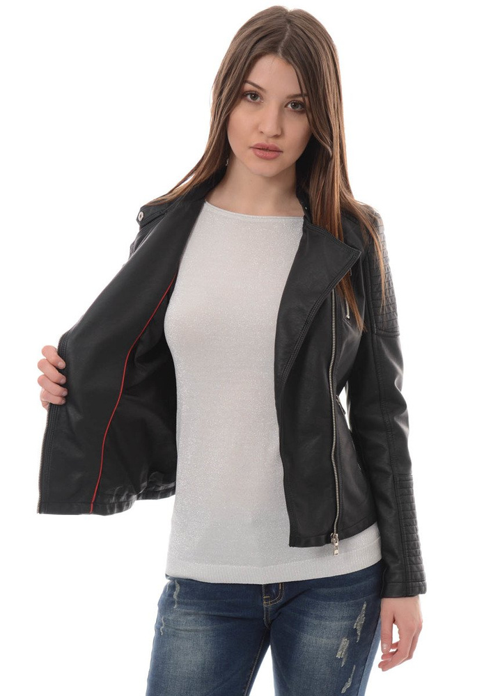 Rewelacyjna Damska Kurtka Ramoneska Wenus Czarna